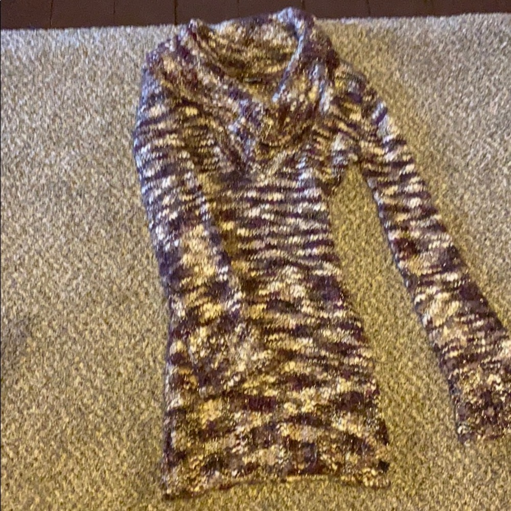 Purple loose neck sweater